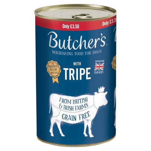 Butcher's Tripe Dog Food Tin 1.2kg (Pack of 6)
