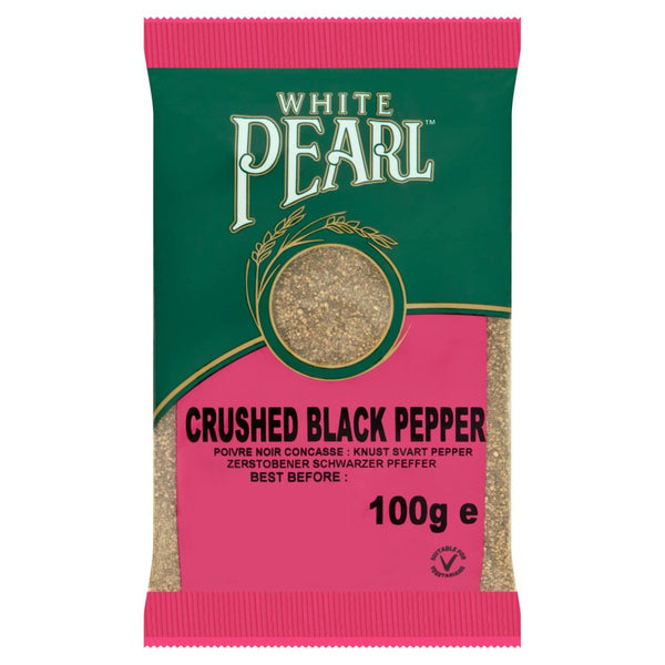 White Pearl Crushed Black Pepper 100g (Pack of 12)