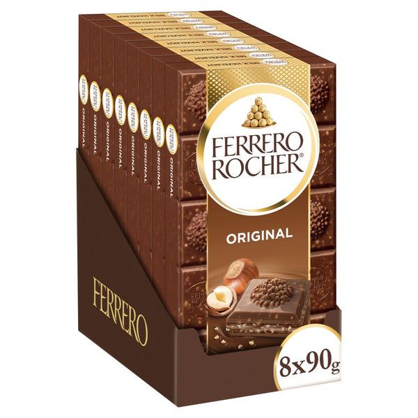 Ferrero Rocher Original Tablet 90g (Pack of 8)
