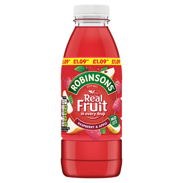 Robinsons Ready to Drink Raspberry & Apple Juice Drink 500ml (Pack of 12)
