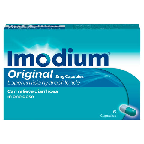 Imodium Original Capsules for Diarrhoea Relief 6 Capsules