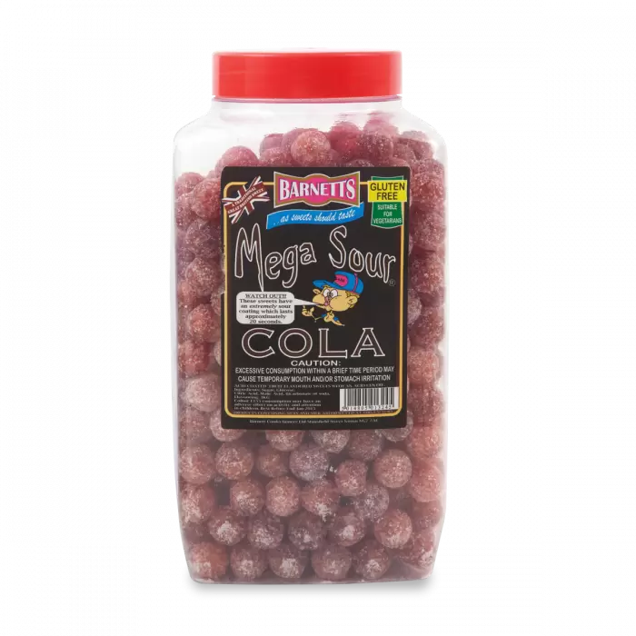 Barnetts Mega Sour Cola Jar 3kg (Pack of 1)