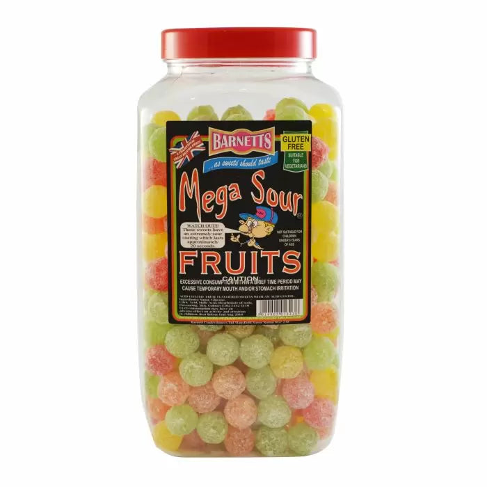 Barnetts Mega Sour Fruits Jar 3kg (Pack of 1)