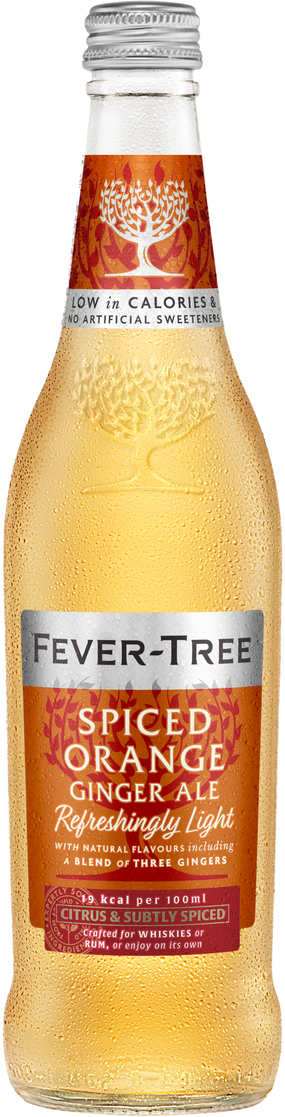 FEVER-TREE Refreshingly Light Spiced Orange Ginger Ale 500ml (Pack of 8)