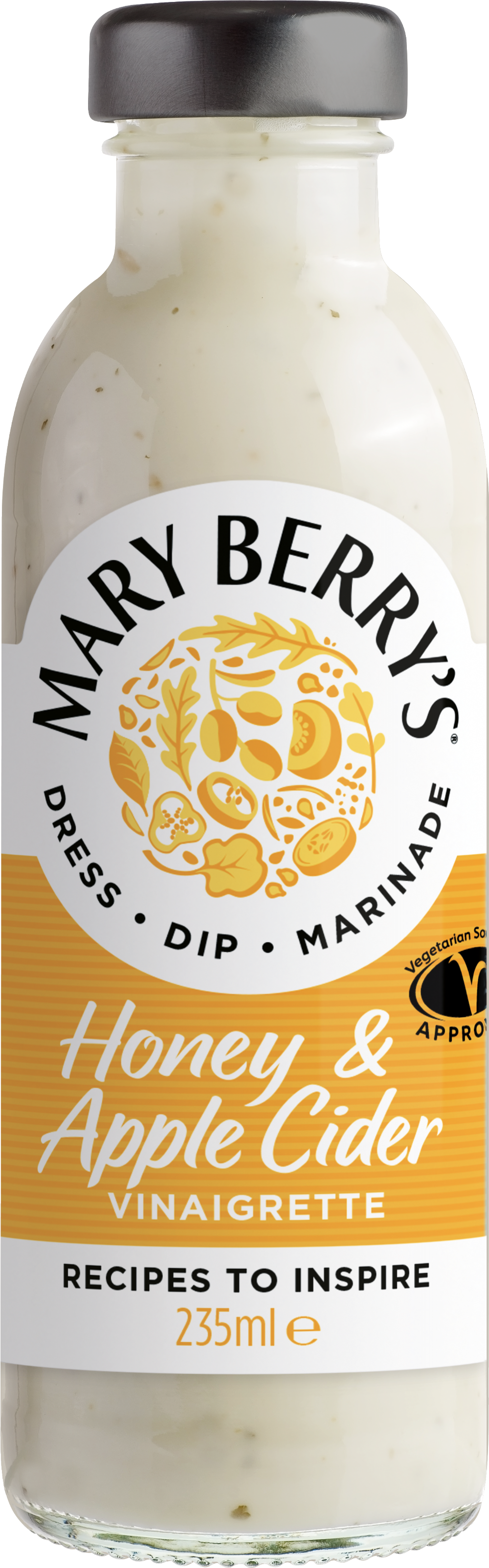 MARY BERRY'S Honey & Apple Cider Vinaigrette 235ml (Pack of 6)