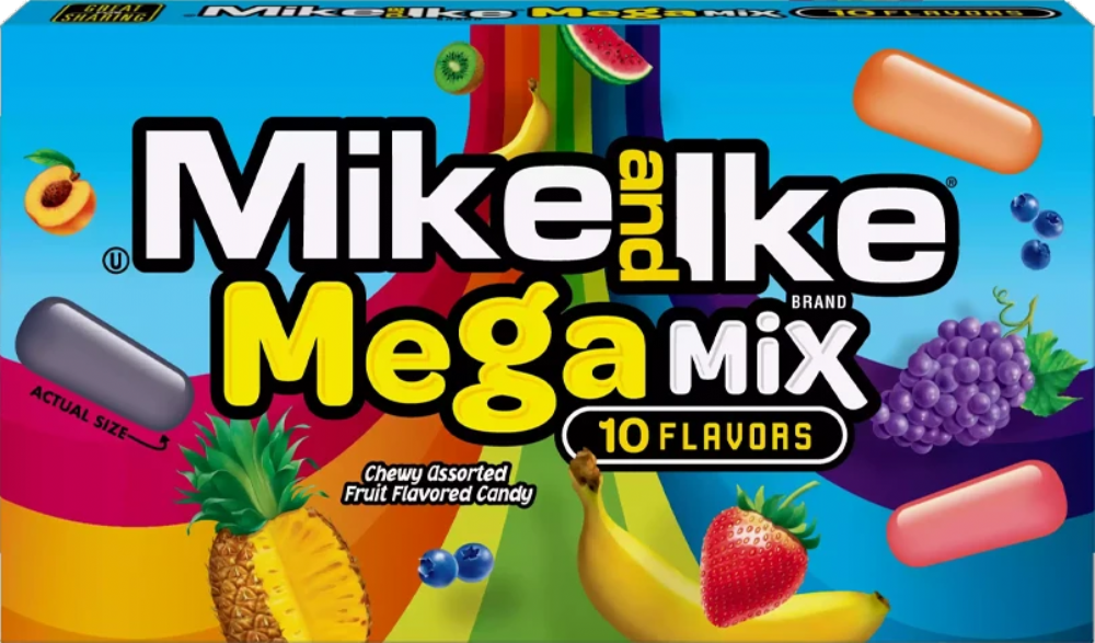 MIKE AND IKE Mega Mix 120g (Pack of 12)