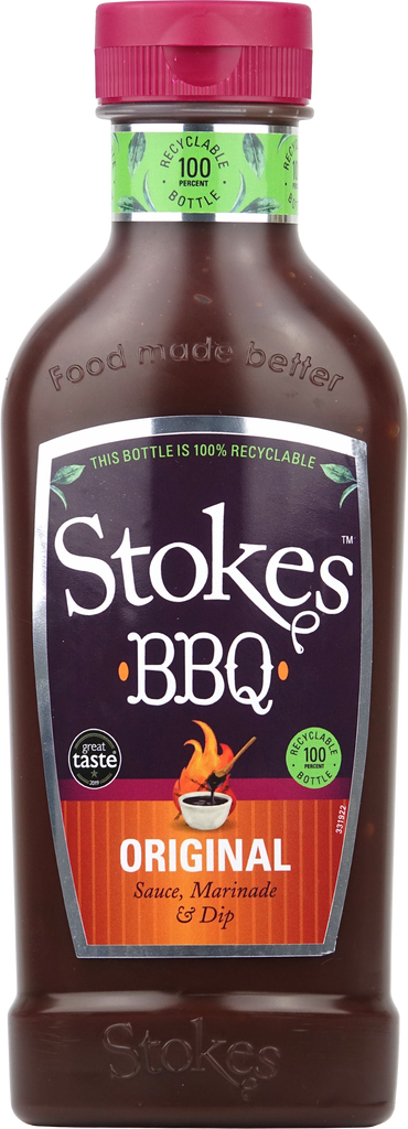 STOKES Original BBQ Sauce - Squeezy 510g (Pack of 10)