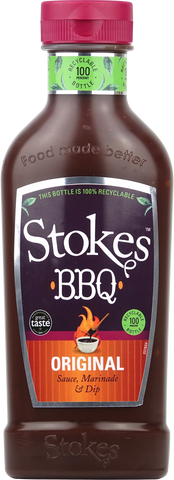 STOKES Original BBQ Sauce - Squeezy 510g (Pack of 10)