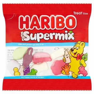 Haribo Supermix Minis Treat Bags 16g (Pack of 100)