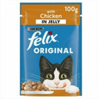 FELIX Original Chicken in Jelly Wet Cat Food 85g (Pack of 24)