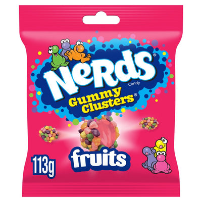 Nerds Fruit-Flavour Candy Gummy Clusters 113g (Pack of 10)