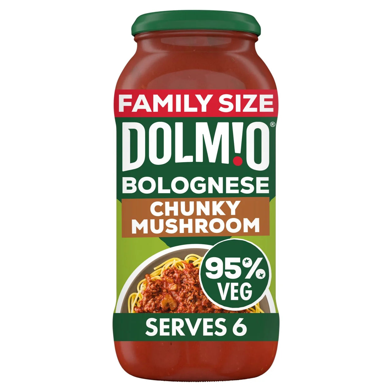 Dolmio Bolognese Chunky Mushroom Pasta Sauce 675g (Pack of 6)