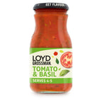 Loyd Grossman Tomato & Basil Pasta Sauce 660g (Pack of 6)