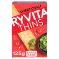 Ryvita Thins Sweet Chilli Flatbread Crackers 125g (Pack of 6)