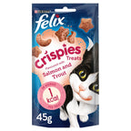 Felix Crispies Salmon & Trout Cat Treats 45g (Pack of 8)