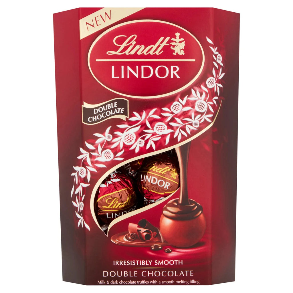 Lindt Lindor Double Chocolate Truffles Box 200g (Pack of 1)