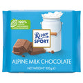 Ritter Sport Alpine Milk Chocolate 100g (Pack of 6)