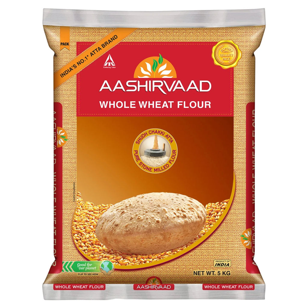 Aashirvaad Whole Wheat Atta 5kg (Pack of 1)
