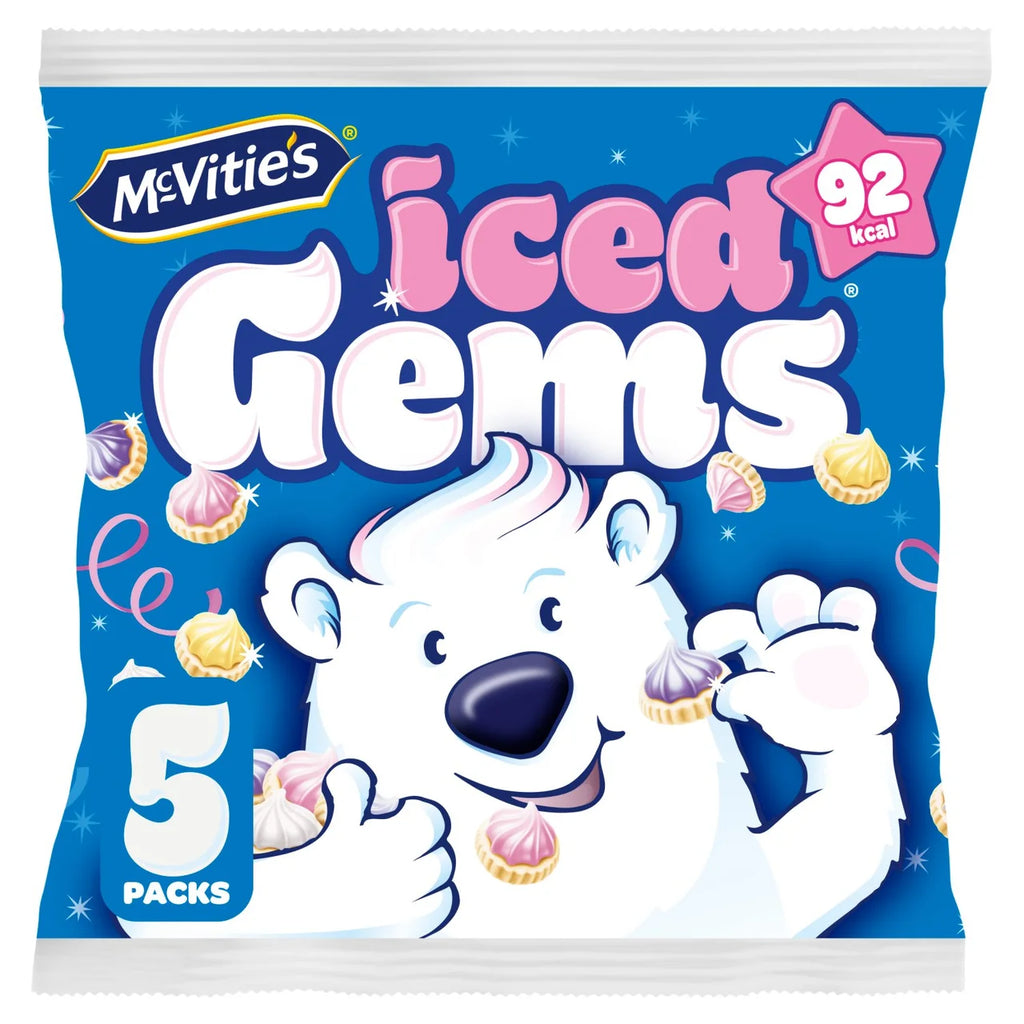 McVitie's Iced Gems Biscuits Multipack 23g (Pack of 12)