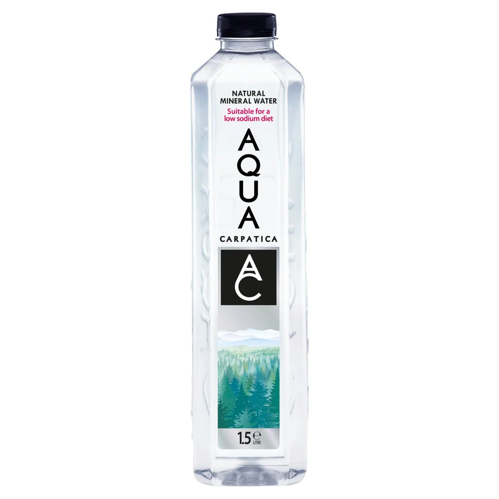 AQUA Carpatica Still Natural Mineral Water Low Sodium & Nitrates 1.5L (Pack of 6) (Co