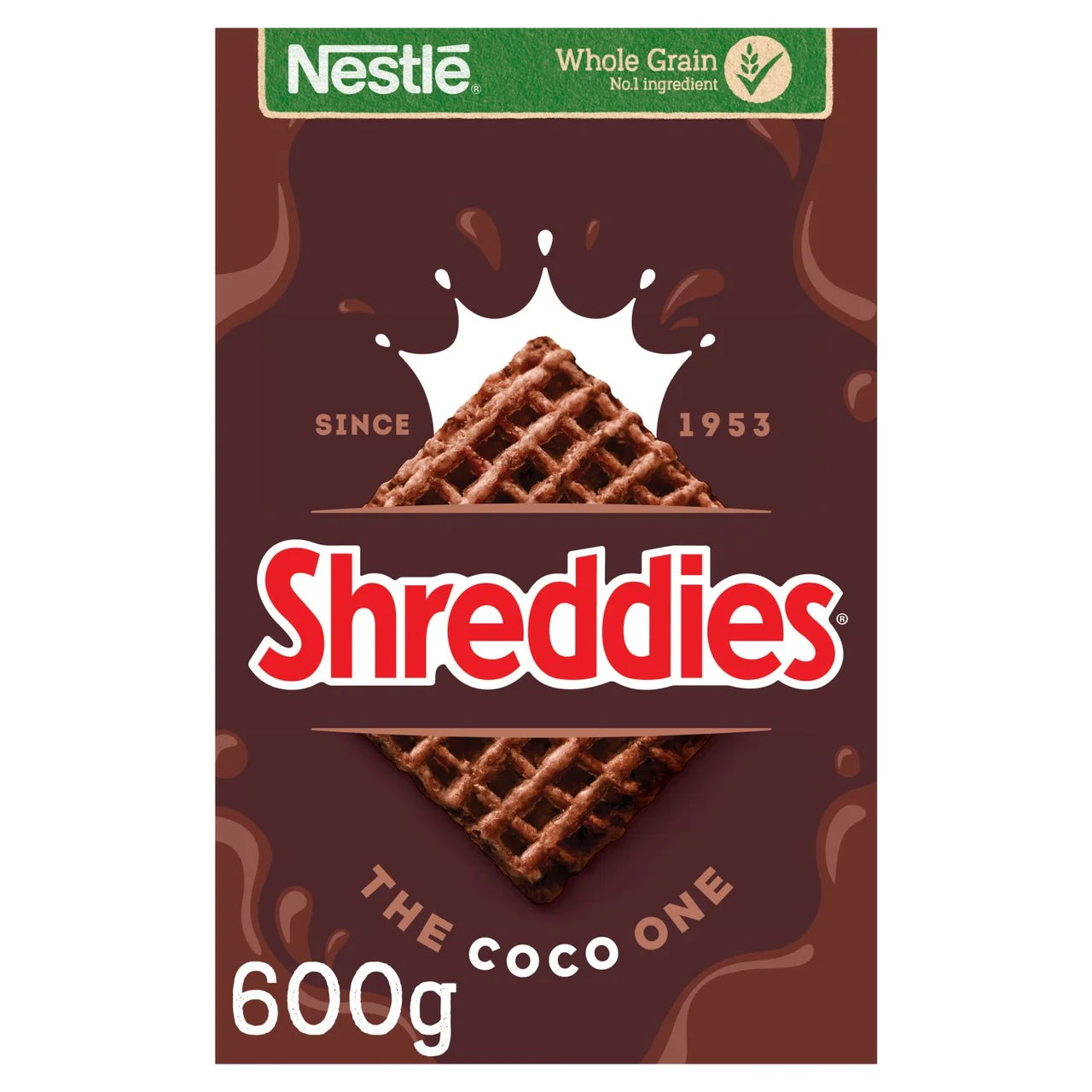 Shreddies Coco Chocolate Breakfast Cereal 600g (Pack of 9)