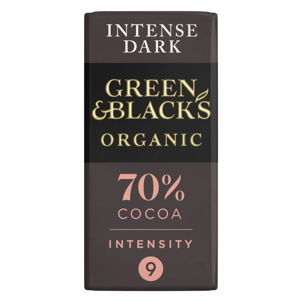 Green & Black's Organic 70% Dark Chocolate Bar 90g (Pack of 15)