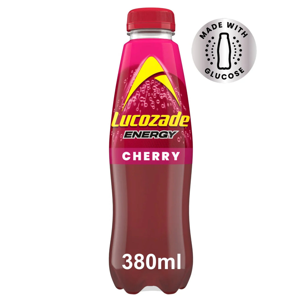 Lucozade Energy Cherry 380ml (Pack of 24)