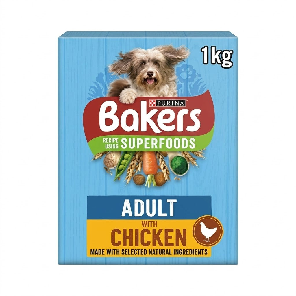 Bakers Adult with Tasty Chicken & Country Vegetables 1kg (Pack of 5)