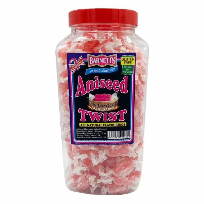 Barnetts Aniseed Twists 2.5kg (Pack of 1)