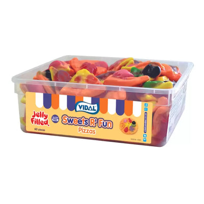Vidal Jelly Filled Pizza Slices Tub 710g (Pack of 1)