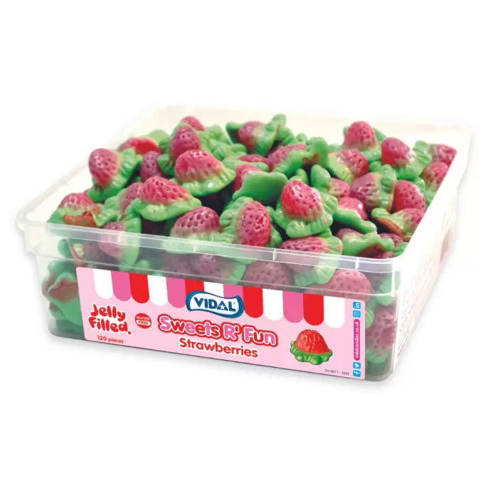 Vidal Jelly Filled Strawberries 780g Bag