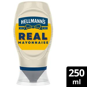 Hellmann's Squeezy Real Mayonnaise 250ml (Pack of 8)