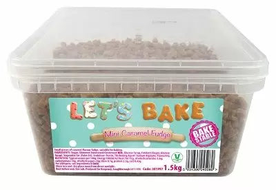 Let's Bake & Decorate Mini Caramel Fudge 1.5kg ( pack of 1 )