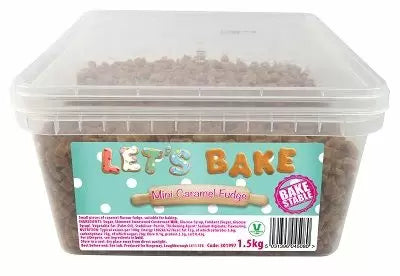 Let's Bake & Decorate Mini Caramel Fudge 100g Bag