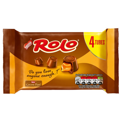 Rolo Milk Chocolate & Toffee Tube 4 Pack Multipack 41.6g (Pack of 12)