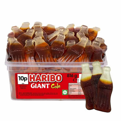 Haribo Giant Cola Bottles Tub 816g (Pack of 1)