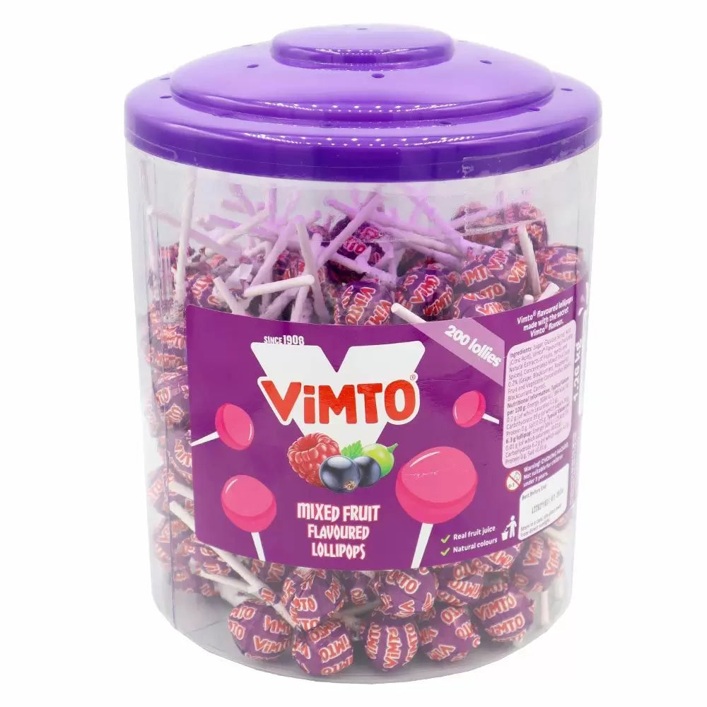 Vimto Original Lollipops Jar 250g