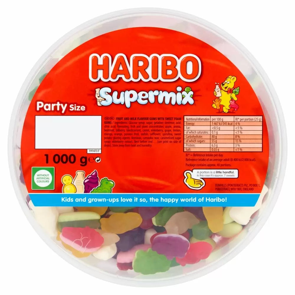 Haribo Supermix Sweet 1kg (Pack of 1)