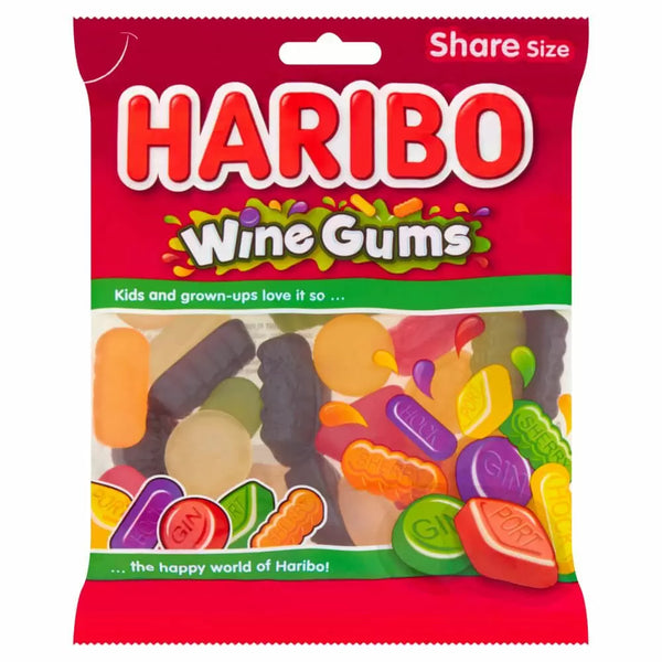 Haribo Wine Gums Share 160g (Pack of 12)