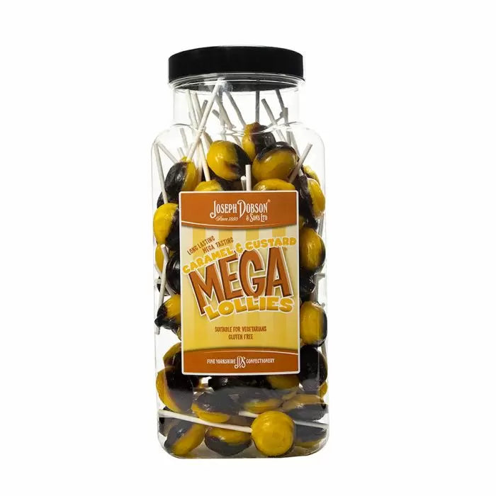 Dobsons Caramel & Custard Mega Lollies 1.9kg (Pack of 1)