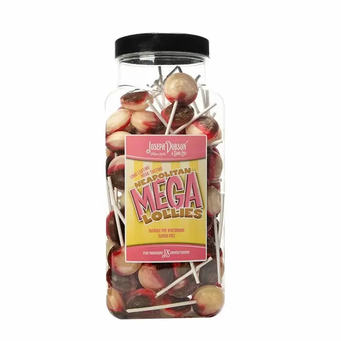 Dobsons Neapolitan Ice Cream Mega Lollies 1.9kg (Pack of 1)
