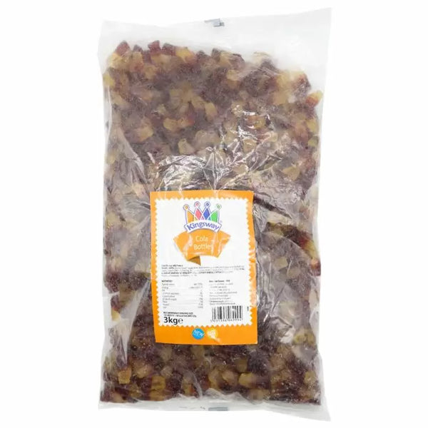 Kingsway Large Gummy Cola Bottles 3kg (Pack of 1)