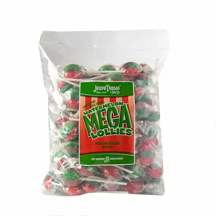 Dobsons Wrapped Watermelon Mega Lollies 1.9kg (Pack of 1)