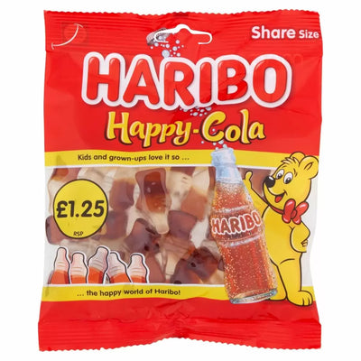 Haribo Happy Cola Bottles Share Bag 140g (Pack of 1)