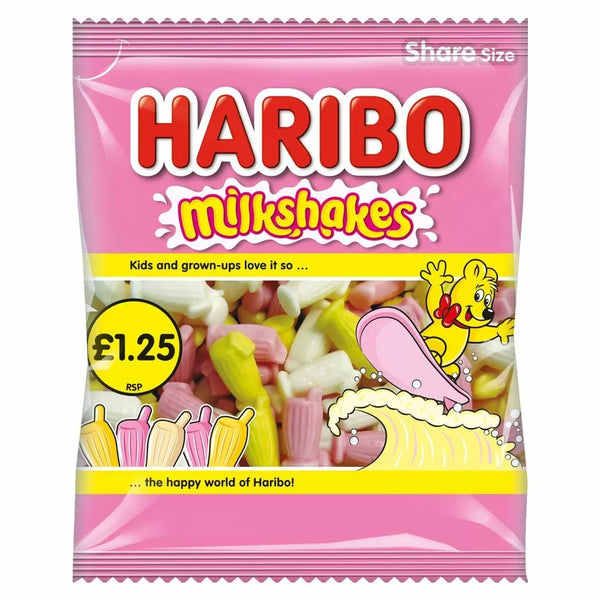 Haribo Milkshakes Share Bag 140g  (Pack of 1)