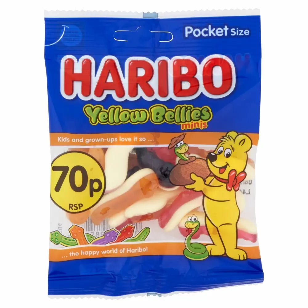Haribo Mini Yellow Bellies Bag 60g (Pack of 20)