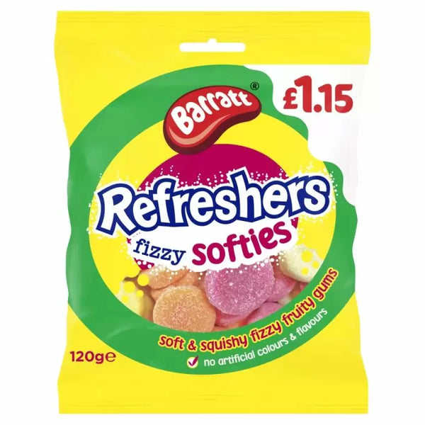 Barratt Refreshers Softies 120g (Pack of 12)