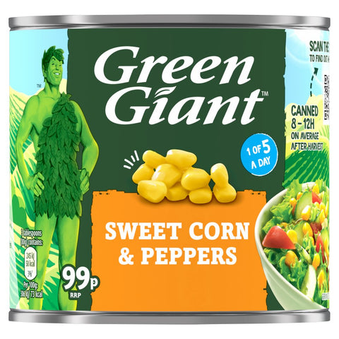 Green Giant Sweetcorn & Peppers 340g (Pack of 12)