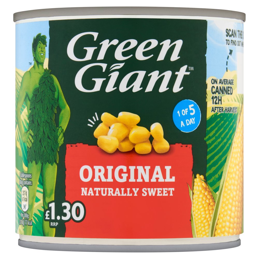 Green Giant Sweetcorn & Peppers 340g (Pack of 12)