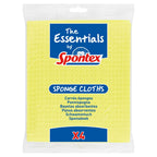 The Essentials by Spontex 4 Sponge Cloths (Pack of 12)